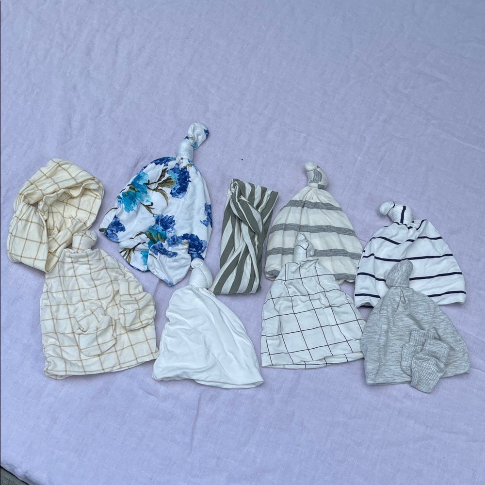 Kids Knotted Beanie Set - Multicolor